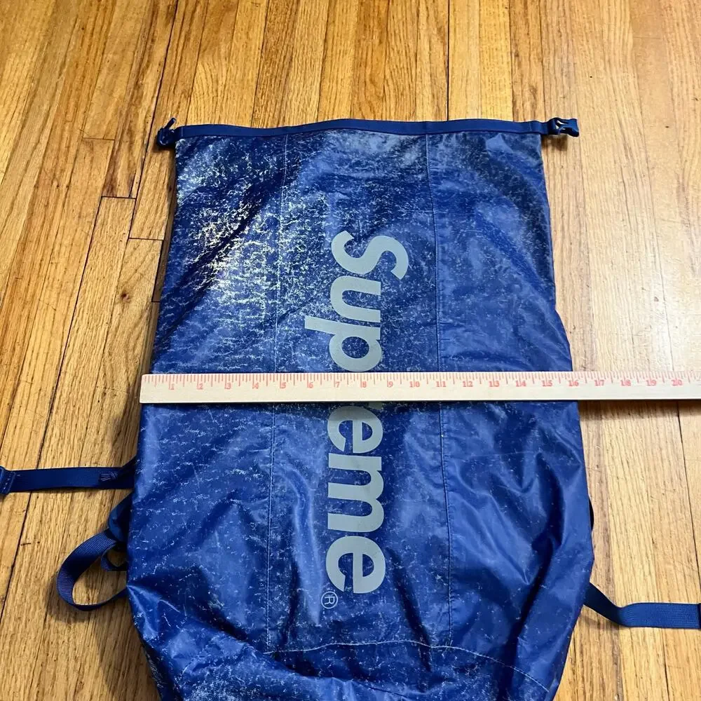 Supreme Blue Olmetex Speckled Waterproof Bag Backpack Italy **